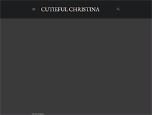 Tablet Screenshot of cutiefulchristina.com